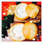 #パンdeパーティー #monipla #hompari #breadbowl #breadbowlandsoup #soup #ブレッドボール #スープ #ホムパリ #delectableのInstagram画像