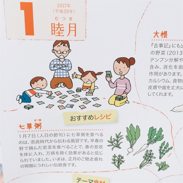 口コミ：日本の伝統食をまなぶ。伝統食育暦カレンダー！の画像（5枚目）
