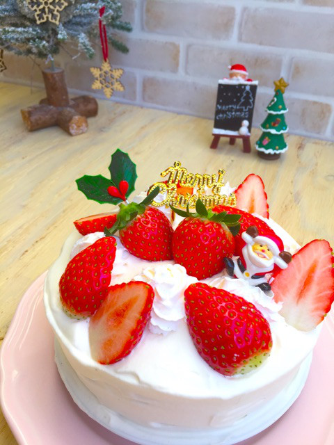 口コミ：クリスマスケーキ♪タカナシ特選北海道純生クリームの画像（1枚目）