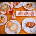 .モニプラさんから届いた『HOMPARI ブレッドボール＆スープ』で、ホームパーティ！🍾🥂😆🎉Ho fatto una festa con il のInstagram画像