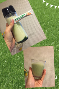 口コミ：博多べっぴん通販「大麦若葉青汁」でグリーンスムージーの画像（2枚目）