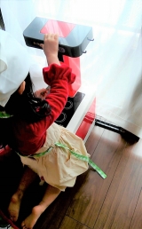 口コミ：My エプロンセット【木のおもちゃやままごとの通販】｜〜働くシングルママのブログ〜4歳の娘と。の画像（5枚目）