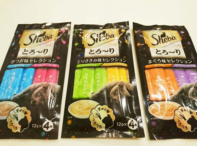 口コミ：モニター☆シーバ とろ～り メルティ とりささみ味セレクション 12g×4本の画像（3枚目）