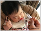 口コミ記事「私に似て食いしん坊な娘っち。モリモリパクパク離乳食スタート：リッチェル」の画像