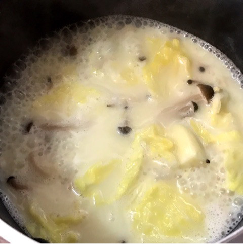 口コミ：
  あったか野菜スープをカルボナーラソースで簡単に@ポポラーママ、タラモサラダ、玉子サンド
の画像（3枚目）