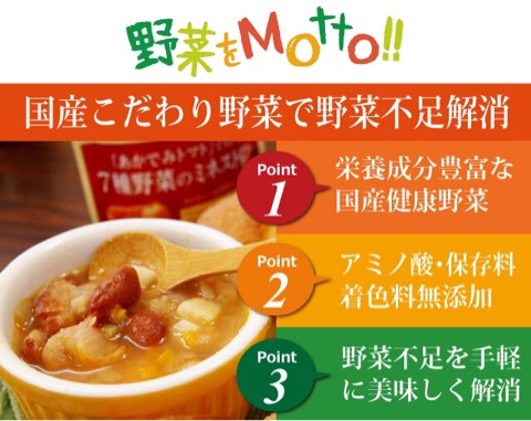 口コミ：野菜をMotto!! レンジカップスープの画像（3枚目）