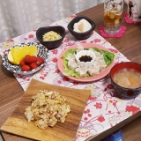 「夕御飯２日分とおうちパンケーキです☺」の画像（2枚目）