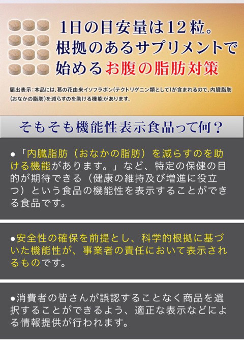 口コミ：内臓脂肪(お腹の脂肪)を減らすのを助けるサプリメント ヘラスリム②の画像（4枚目）