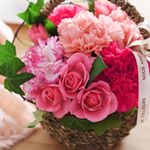 もうすぐ母の日✨母親にお花を贈るとしたら、やっぱりこんなピンクの可愛いお花がいいな🌸アレンジメントなので届いたらそのまま飾ってもらえるのも、手間がかからなくて良さそう⤴️ #アンジェのお花屋さん …のInstagram画像