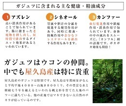 口コミ：世界自然遺産・屋久島の伝統の紫ウコン「ガジュツ」粒タイプの画像（3枚目）