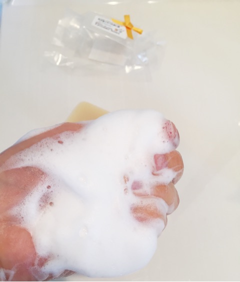 口コミ：ホホバオイルをベース♡手作り洗顔石鹸 アンティアン クイーン オブ ソープ 「ラベンダーハニー」の画像（6枚目）