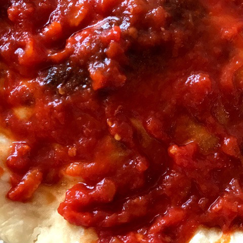 口コミ：
  トマトソースで簡単ピザ@ポポラマーマ、もりもり育つパクチー
の画像（2枚目）