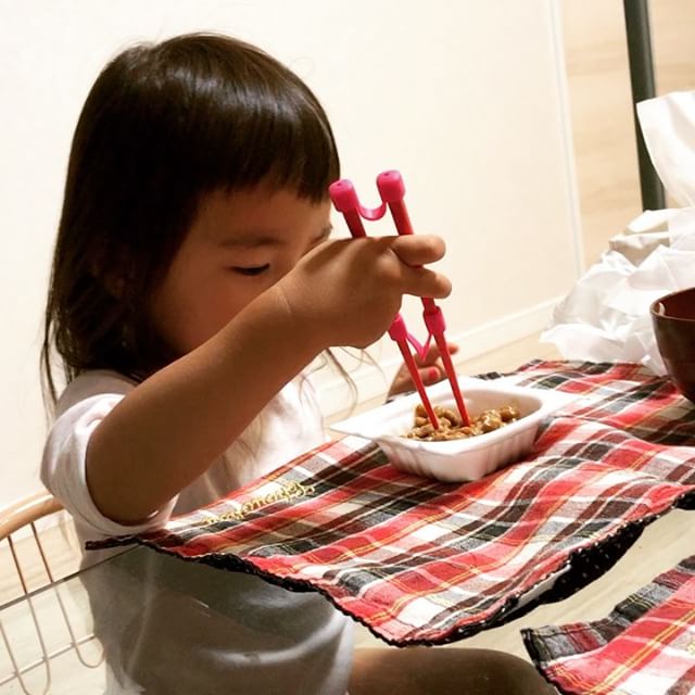 口コミ投稿：2歳8ヶ月の娘さんはののじでお箸の練習中♡ののじを使わせたのは今回が初だけどちゃん…