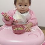 食べるのが好きすぎて…今日届いたばかりなのにこんなに上手😂最高キャラ！笑😂#食いしん坊ちゃん#ののじ #ちゃんと箸 #トレーニング箸 #chopstick #monipla #ののじファンサイト参加中のInstagram画像