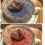ブルーからピンクに色が変わる茶葉🌿#ローズレッド #マローブルー #レモングラス#レモンピール 四種の茶葉のハーブティー。綺麗な色の#ハーブティー で#リラックス ☺️#ほんわかさん …のInstagram画像