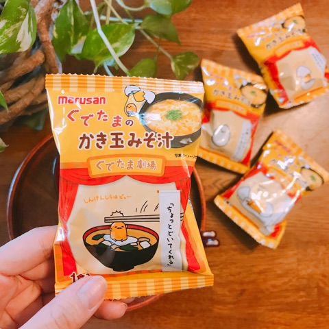 口コミ：マルサン『ぐでたまのかき玉みそ汁』♡可愛いくせに美味しい！の画像（3枚目）