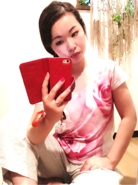 口コミ：大きな薔薇Tシャツチュニック♡の画像（2枚目）