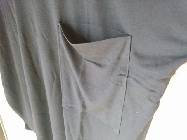 口コミ：『大人のコスパ服』Cool＆MoistUV ポケット付きゆったりデザインTシャツの画像（4枚目）