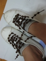 口コミ：結ばない靴ひも「キャタピラン」を使ってみました。お試しレポート♪。 | モニターで楽しくキレイに、のんびりライフ♪。 - 楽天ブログの画像（1枚目）