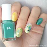 .苦手意識のあるグリーンとイエローの組み合わせで#アートネイル(#アート風ネイル)をしてみました💅✨やっぱり難しいですね～😂💦.今回使ったのはカラバリ豊富な#paネイル から出ている#…のInstagram画像