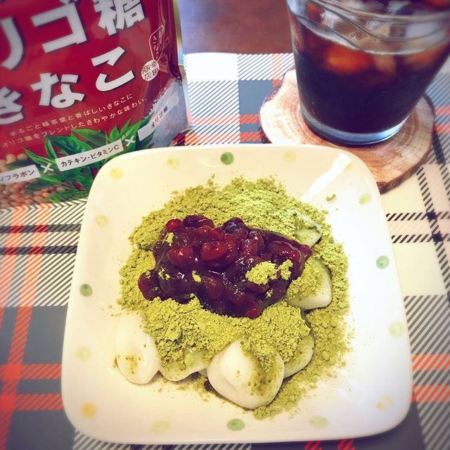口コミ投稿：____________________________Japanese sweets,sticky rice, green tea soybean powd…