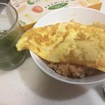 おいしくなりました♪オムライスに青汁いれたら甘味がでてよりおいしくなり大成功！#フルーツ青汁 #おいしい青汁 #青汁レシピ #monipla #株式会社DNAファンサイト参加中のInstagram画像
