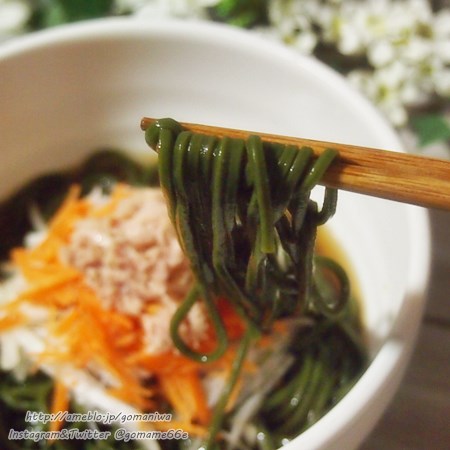 口コミ：☆クロレラ入りの讃岐うどん　クロレラうどん　食べてみましたぁ♪の画像（6枚目）