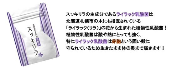 口コミ：
  モニター★北海道生まれの乳酸菌 スッキリラ
の画像（3枚目）