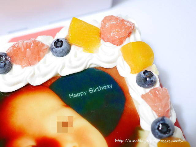 口コミ：HappyBirthday！写真ケーキでサプライズ♡の画像（6枚目）
