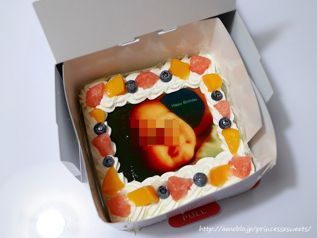 口コミ：HappyBirthday！写真ケーキでサプライズ♡の画像（1枚目）