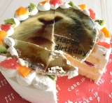 口コミ：☆とっておきの1枚をそのままプリント！食べれる写真のケーキ☆の画像（5枚目）