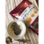 朝ヨーグルト🍴.このチアシード美味しい。オメガ3摂取！.#オメガ3脂肪酸#ファインスーパーフード #チアシード #株式会社ファイン #Primeシリーズ #monipla #フ…のInstagram画像