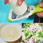 豚肉🐷とキャベツの蒸し鍋。ののじさんの手のり香味おろしで大根おろしをしたら、すごくふわふわに仕上がりました。#ののじ #手のり香味おろし #すりおろし器 #monipla #ののじファンサ…のInstagram画像