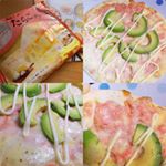 うす焼きピッツアのたらこクリームを頂きました〜😊💓オーブントースターでチンして、後はアボカドやマヨネーズをトッピングしただけ😍子供達や主人も速攻食いついてあっちゅーまに無くなってしまった😂…のInstagram画像