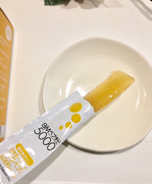 口コミ：コラーゲンゼリー☆ＢＭペプチド5000 柚子味の画像（4枚目）