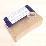 マルシェボン アルガンオイル&モロッカンクレイ😊製造から包装まで手作りのハンドメイドソープ。可愛いパッケージ💓モイスチャー成分アルガンオイルと天然の洗浄成分ガッスールクレイ配合で、ソープが２層になって…のInstagram画像
