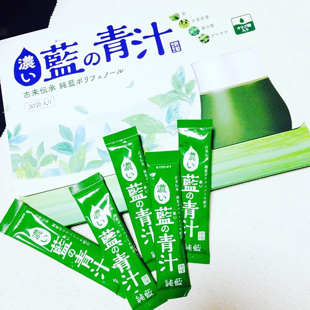 口コミ投稿：濃い藍の青汁こちら日本で初めてタデ科の植物「藍」を原料に使った青汁です！こんな…