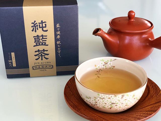 口コミ投稿：私が最近飲み始めたお茶、「純藍茶」✨国産藍１００％使用、藍の葉と茎だけを使用した…