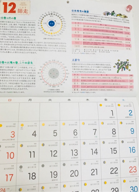 口コミ：”伝統食育カレンダーで日本を知ろう、国際的になろう” 2018年の画像（3枚目）