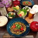 ・・Today I use plenty of vegetables and it is a menu of Japanese style hamburger steak・・こんば…のInstagram画像