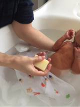 口コミ：赤ちゃんの沐浴♡麻布十番の手作り洗顔石鹸専門店『アンティアン』の画像（1枚目）