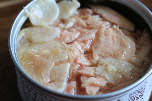 口コミ：にんにく入りのツナ缶はそのまま食べてもトッピングにしてもおいしかった！の画像（4枚目）