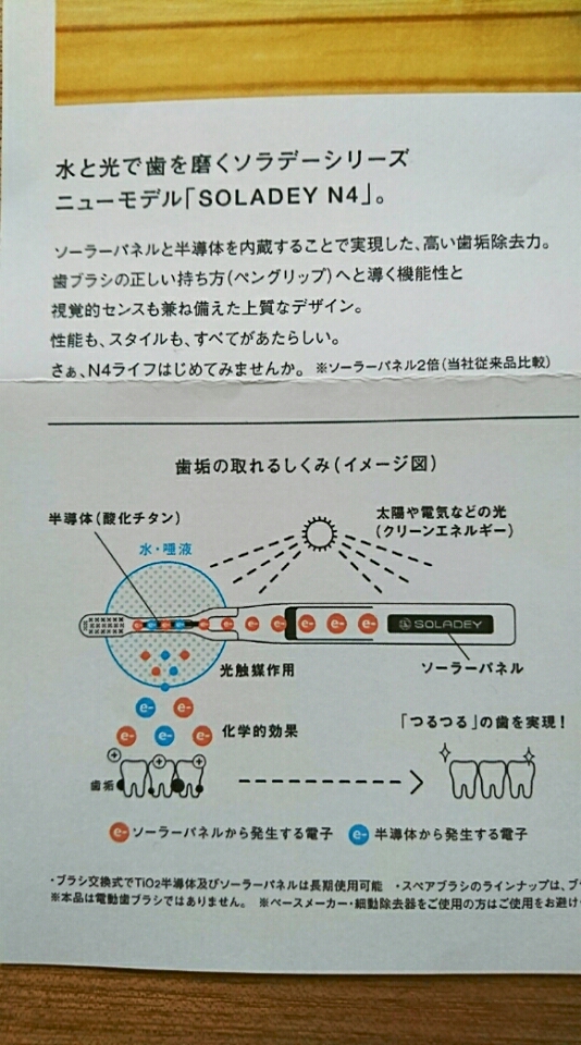 口コミ：高機能歯ブラシ。ソラデーN4を使ってみました！の画像（2枚目）