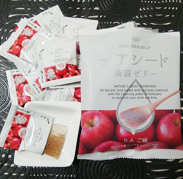口コミ投稿：若翔の『チアシード蒟蒻ゼリー りんご味』。おやつにもデザートにもぴったりな、チア…