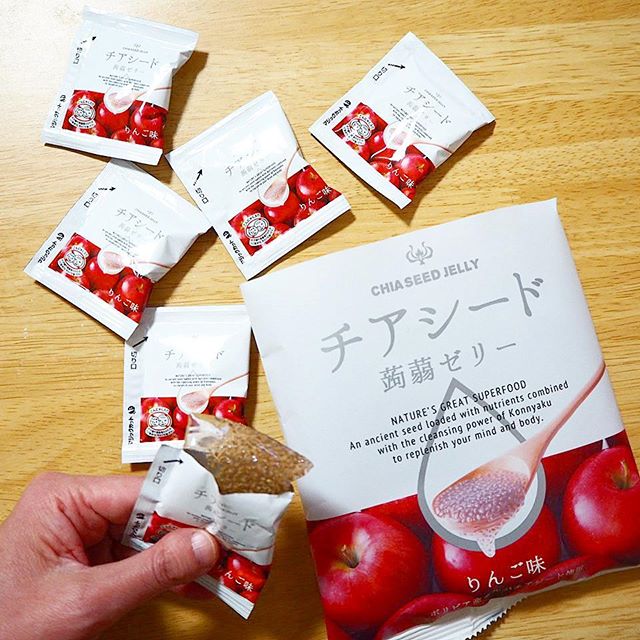 口コミ投稿：チアシード蒟蒻ゼリー　りんご味をお試しさせていただきました。プチプチした食感の…