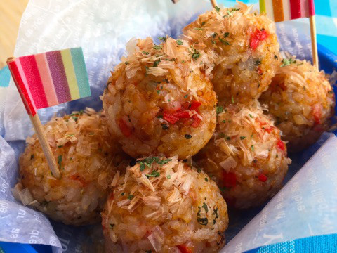 口コミ：子供が喜ぶ♪たこ焼き風の焼きおにぎりの画像（6枚目）