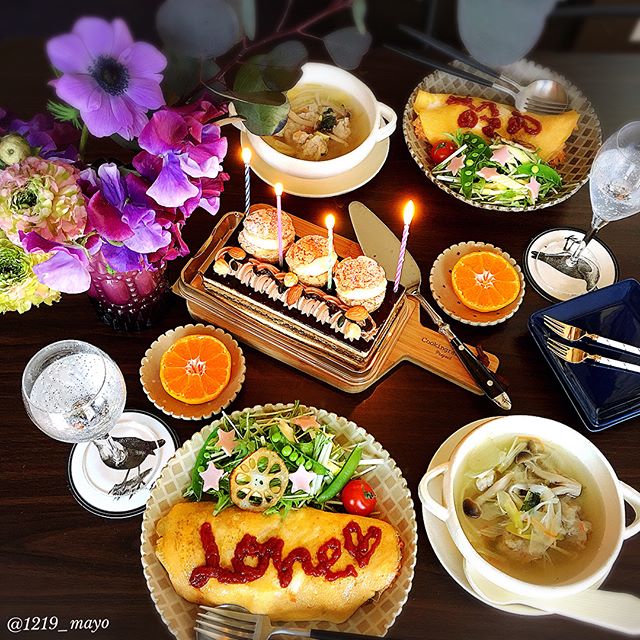 口コミ投稿：・・It is a Valentine 's lunch I made this weekend.・・こんばんは・・週末に作っ…