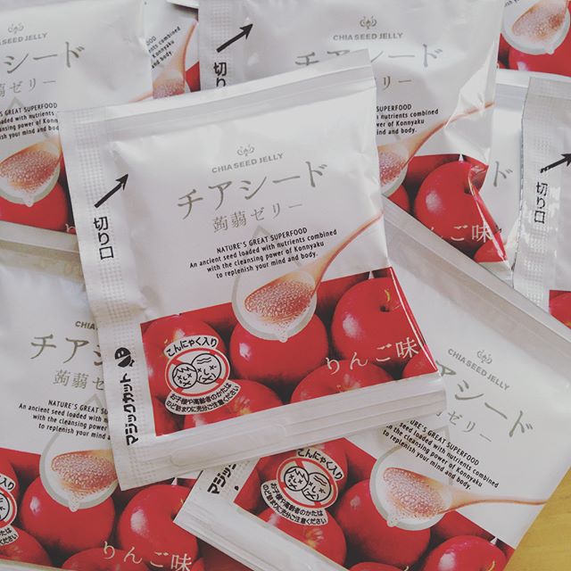 口コミ投稿：🎀チアシード蒟蒻ゼリー💓💓りんご味をお試しさせて頂きました☘チアシードが配合されて…