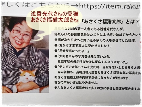 口コミ：あさくさ福猫太郎さんの開運豆お守りをいただきましたの画像（1枚目）