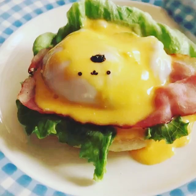 口コミ投稿：*ぽむぽむエッグベネディクトのとろーりシーン😋*ちょっとかわいそう💦*今日見極めで14…